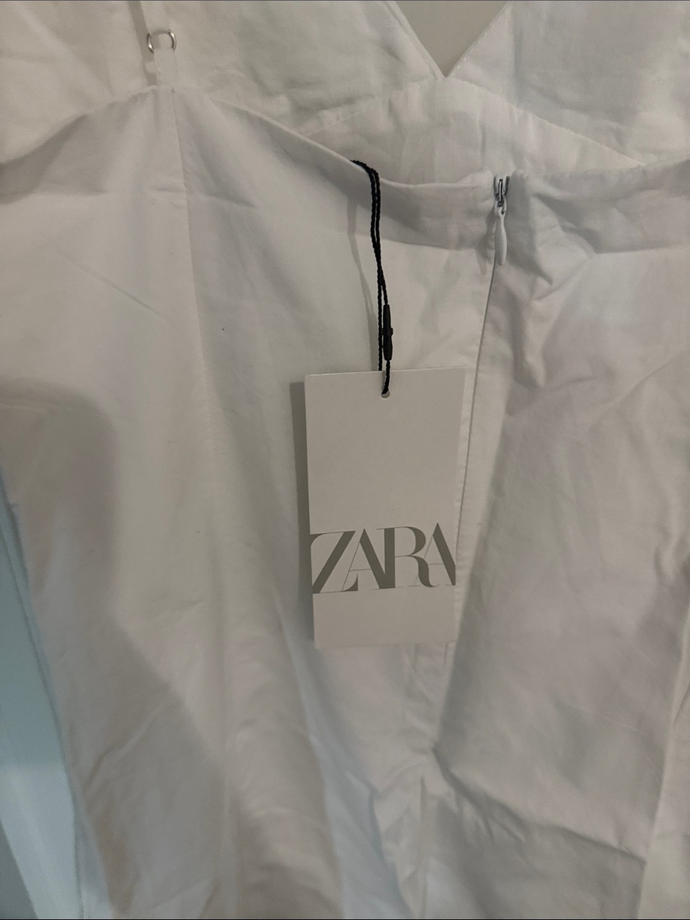 Zara White Embellished Mini Slip Dress - Picture 2 of 2